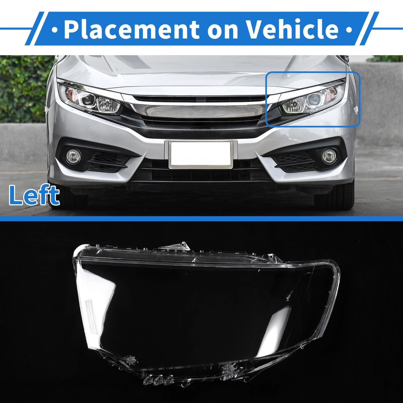 Headlight Lens Cover for Mitsubishi Pajero Sport (2013–2015)