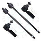 Set of 4 Steering Inner Outer Tie Rod Ends for Toyota Celica (1994–1999)