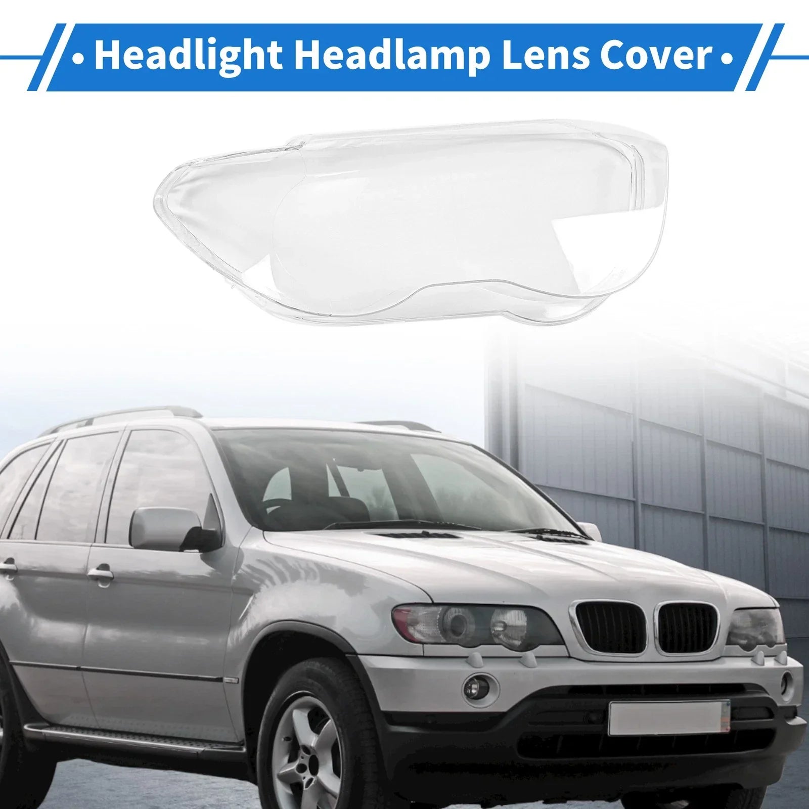 1 x Front Right Headlight Lens Cover for BMW 7 Series E66/E65 (2002-2005)