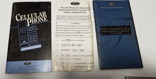Owners Manual for Ford Thunderbird (1995)