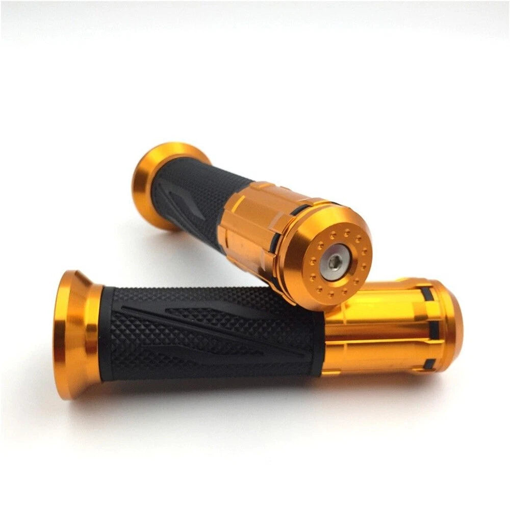 7/8" Light Orange Rubber Handbar Grips for Suzuki B-King GSF1250 Gladius (2007–2017)