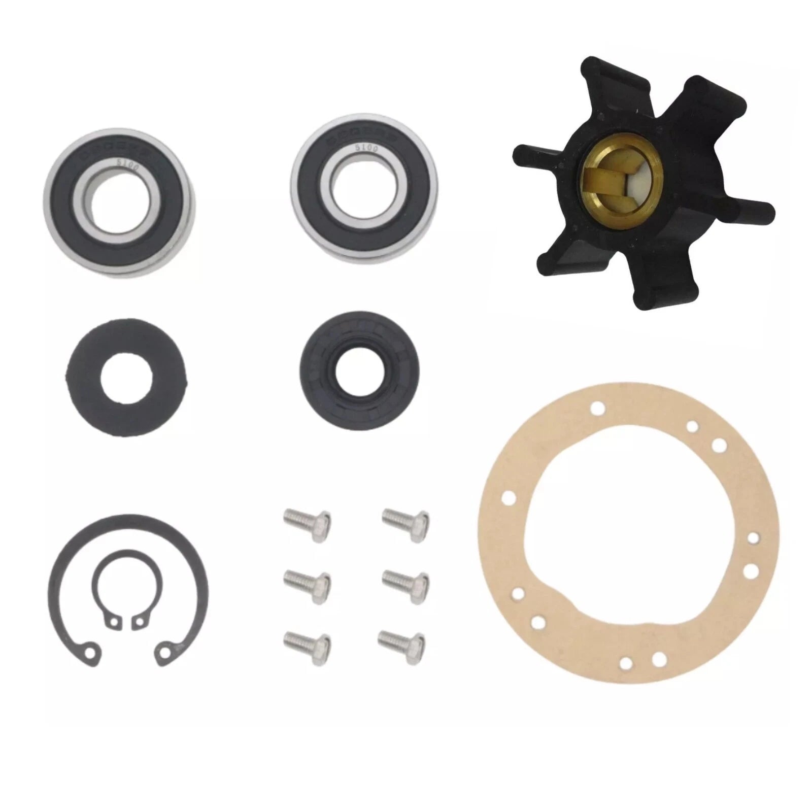 Sea Water Pump Minor Repair Kit for Yanmar Marine 3HM, 3HMF, 3HM35, 3HM35C, 3HM35F