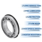 Deep Groove Ball Bearing P0 for Scooter Skateboard Wheel (45x75x16mm)