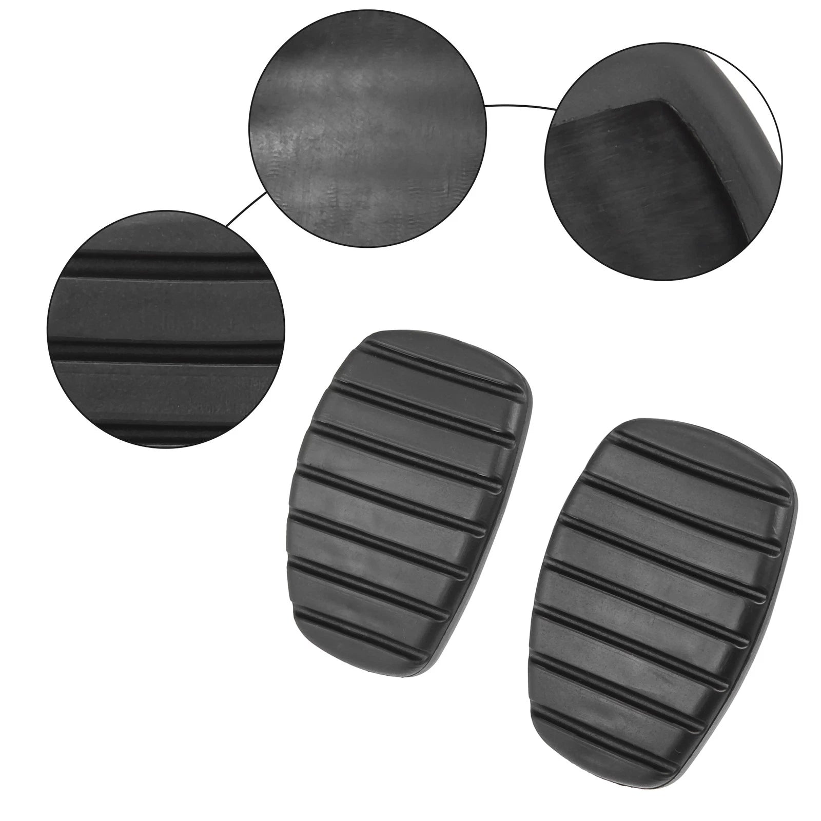 2X Anti-Slip Clutch Brake Pedal Covers for Nissan Kubistar X80