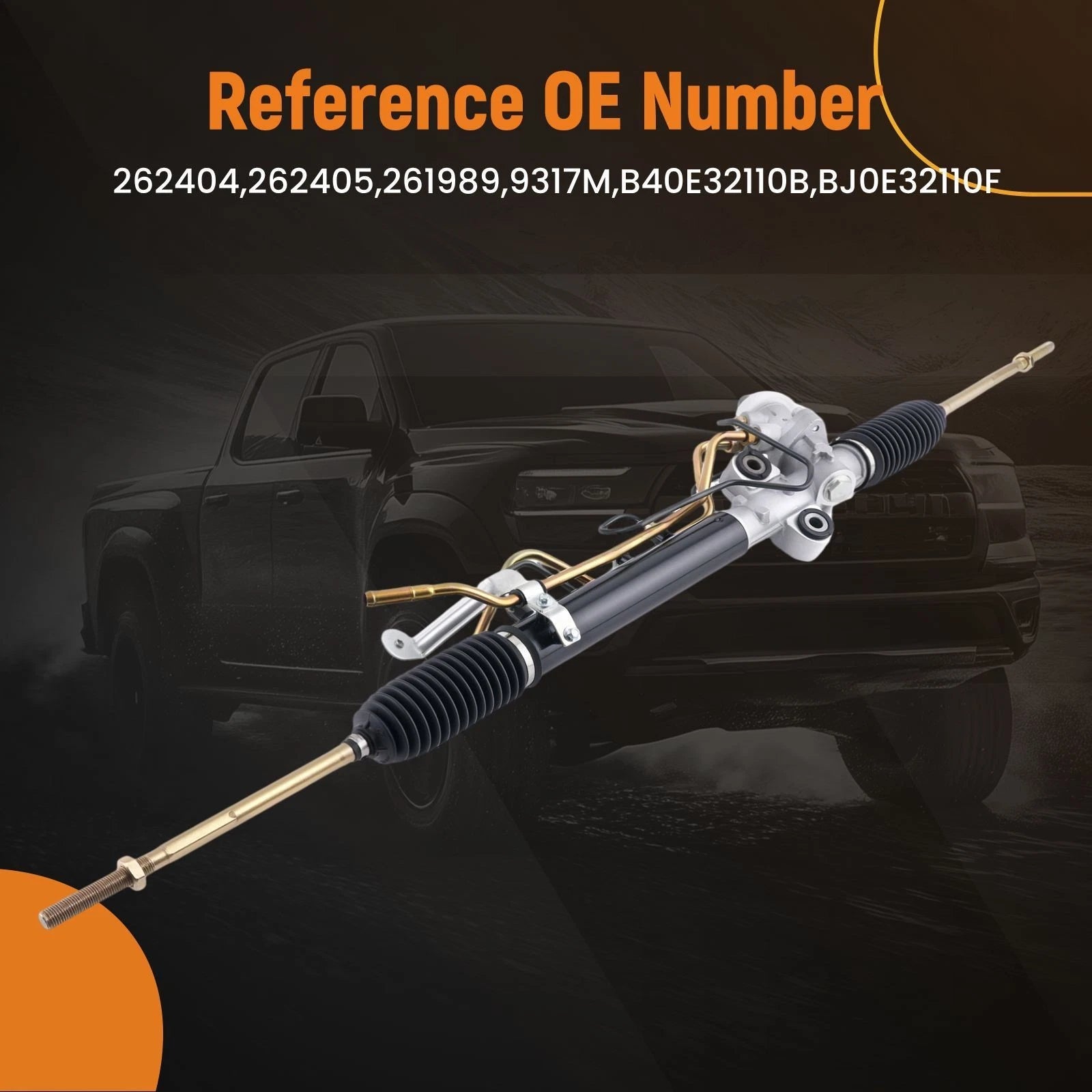 Complete Steering Rack and Pinion for Mazda Protege (1999–2003) BJ0E32110F