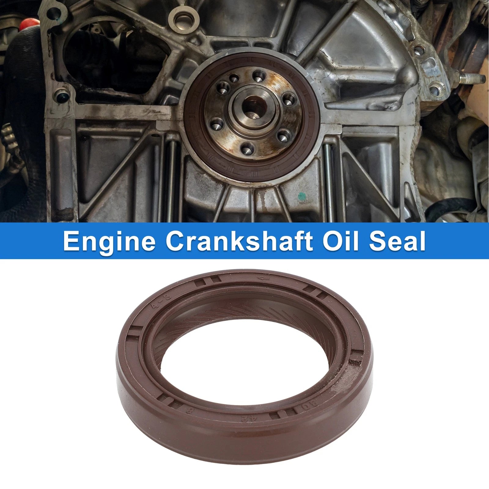 1Pc Front Crankshaft Oil Seal for Chevrolet Aveo (2004–2008) No. 96350161