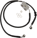 Front Brake Line +8" Black for Harley XL 614750-8BLK