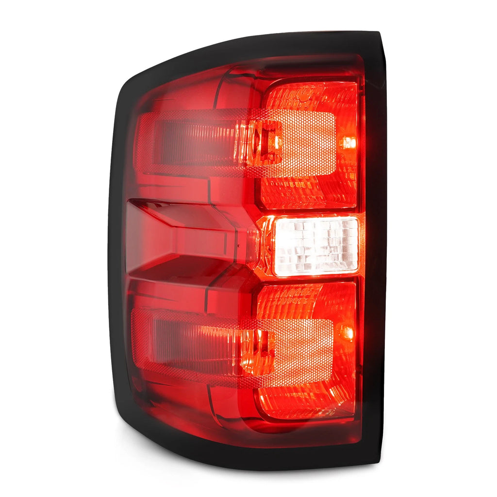 Halogen Taillight with Bulb Left for Chevy Silverado/Sierra 1500 2500 3500 (2014–2019)