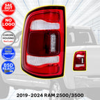 LED Tail Light Bezel for RAM 2500 3500 (2019–2024) LH Chrome