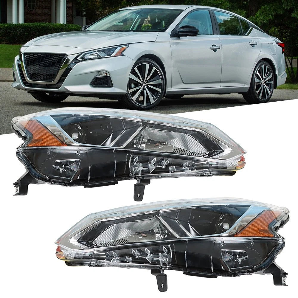 Clear Lens Headlight Assembly Set for Nissan Altima (2019–2020)