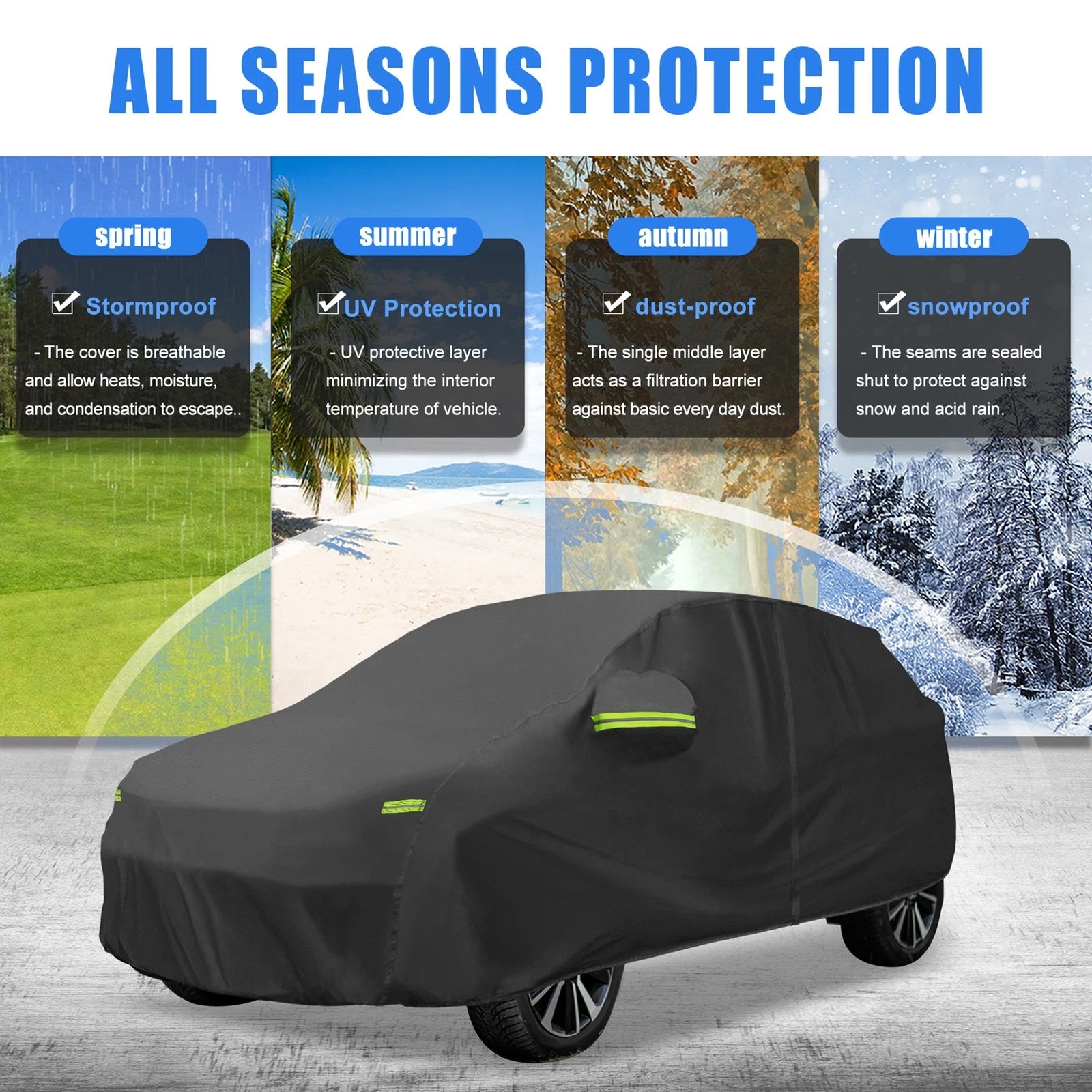 Waterproof Car Cover for Toyota Yaris Cross (2021–2023) Black