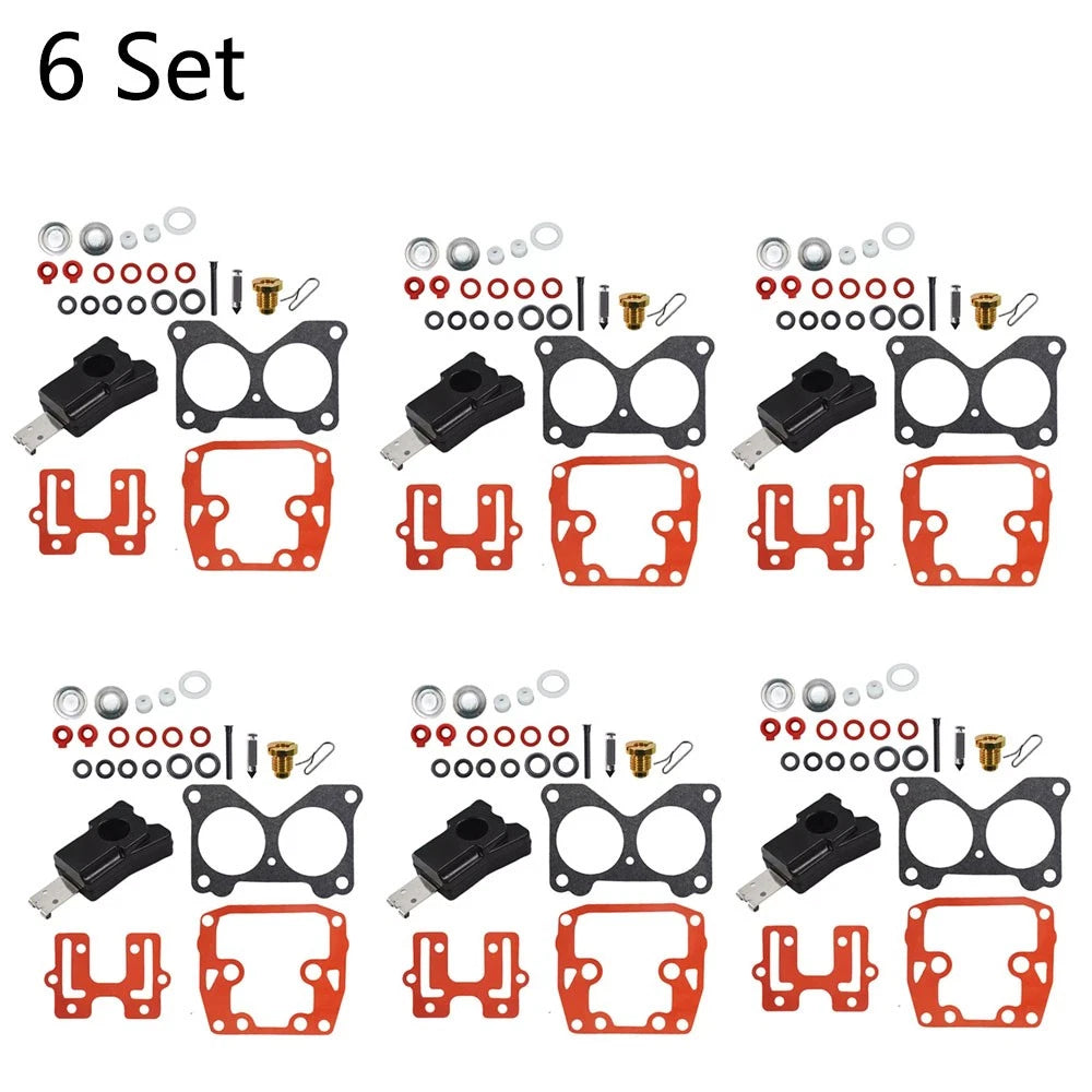6X Carburetor Repair Kit 439076 for Johnson Evinrude V4 (85-140HP)
