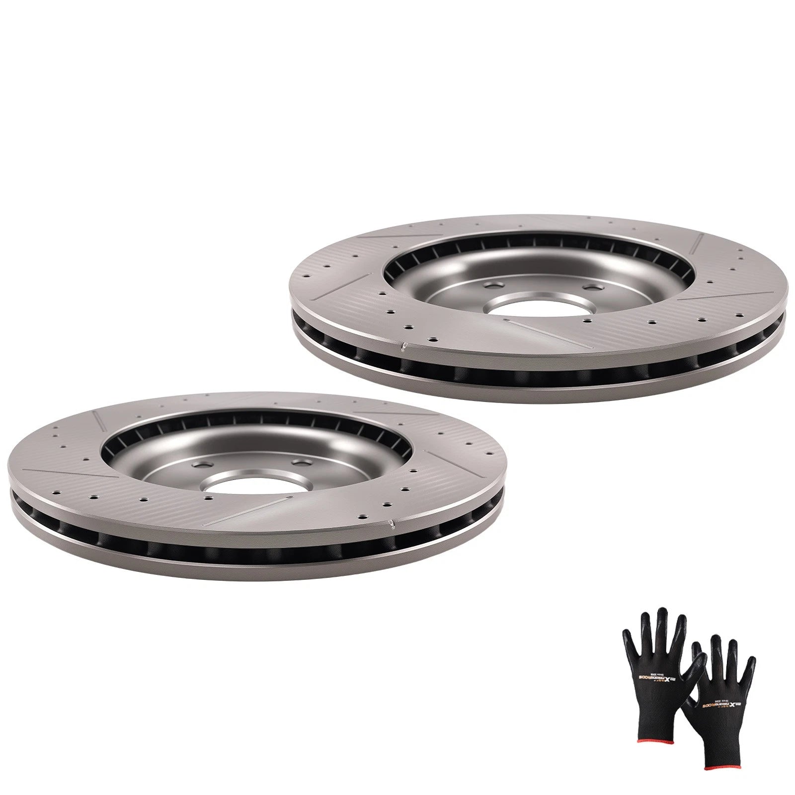 Set of 2 Front Brake Rotors for Chrysler Pacifica (2017–2021) Voyager (2020–2021)