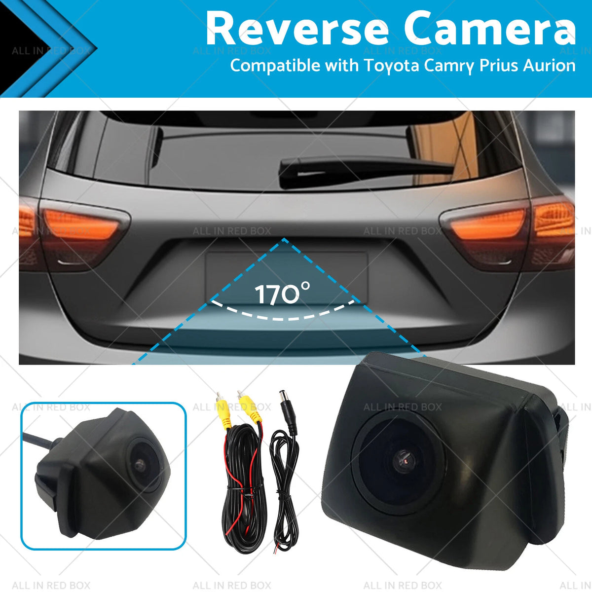 Reverse Rear View Parking Camera for Toyota Camry Prius Aurion (2010–2023)