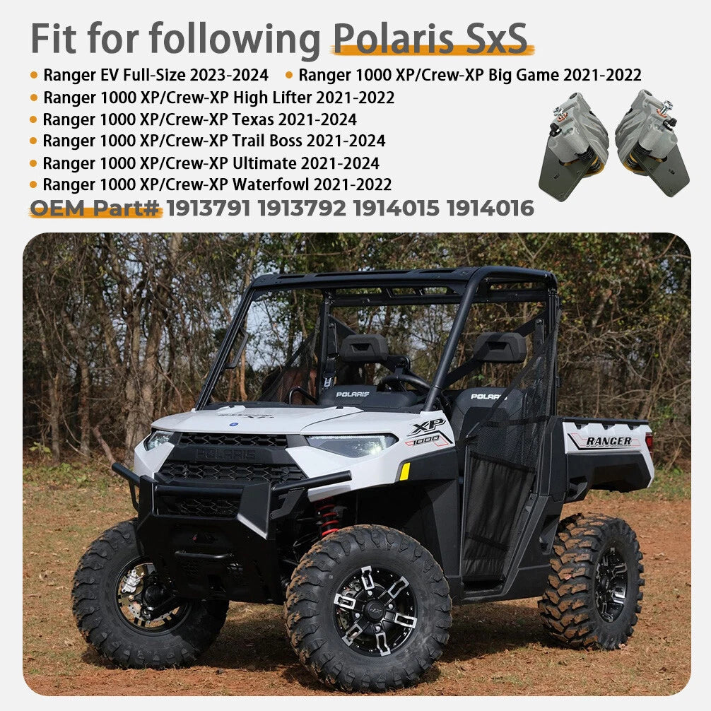 Front Brake Calipers for Polaris Ranger XP Crew XP 1000 (2021–2024) Left & Right