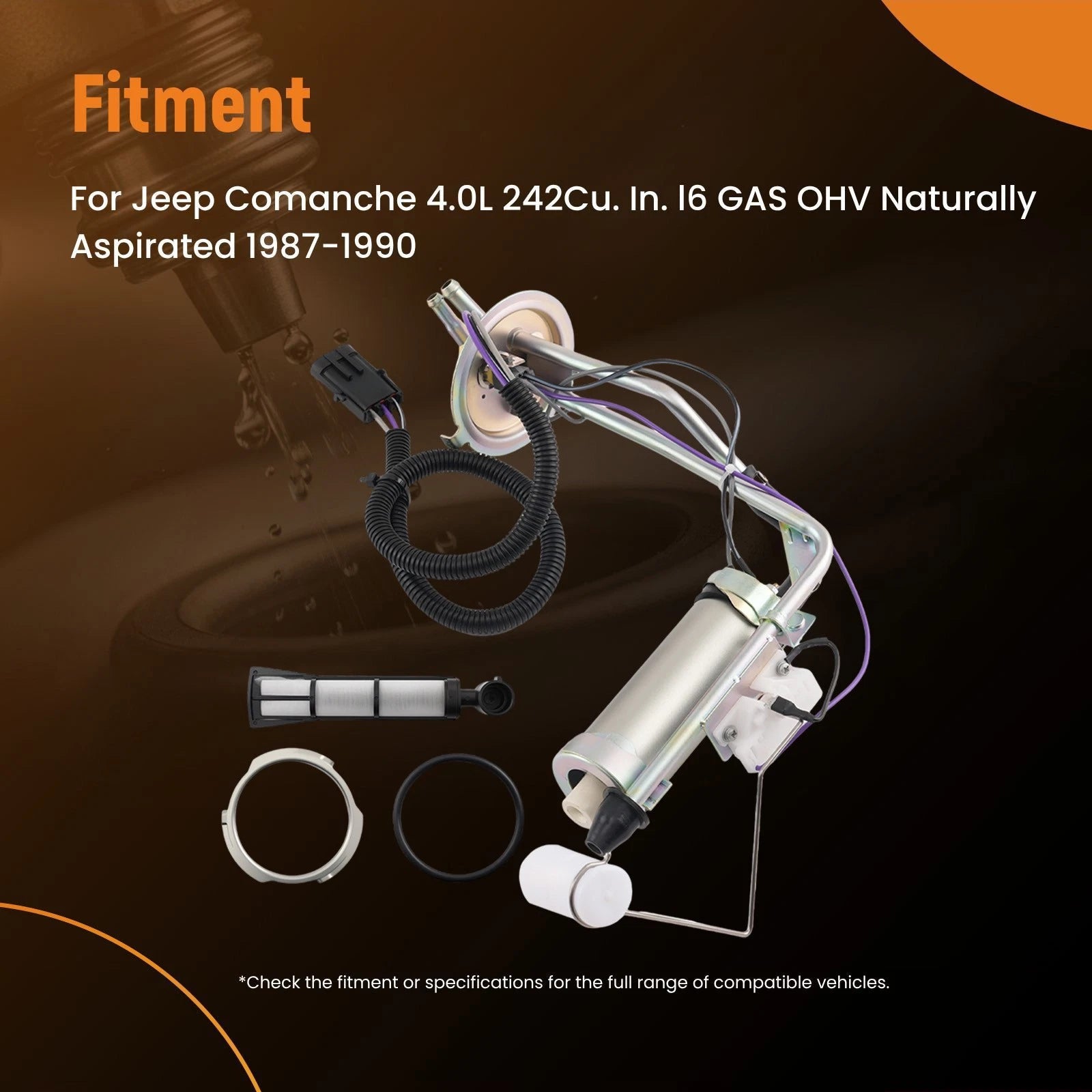 Fuel Pump Assembly for Jeep Comanche MJ 4.0L (1987–1990) JPSU-6P4.0