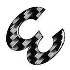 Carbon Black Door Wall Badge Emblem Decals for Car Window