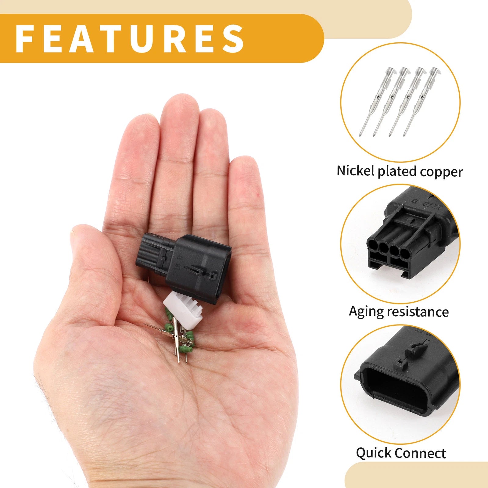 4 Pin Intake Air Pressure Sensor Connector Plug for Nissan 
