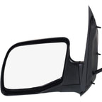 Set of 2 Power Mirrors for Ford E-250 (2003–2004) - Manual Fold, Black