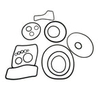 Upper Seal Kit for Mercruiser Bravo I II III (Replaces 26-16709A2, 18-2643)