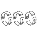 Set of 4 Crankshaft Main Bearings .020 for Ford 8N 2N 9N (1939–1952)