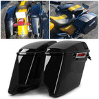 4" Stretched Hard Saddlebags with 5x7 Speaker Lids for Harley Touring CVO (1993–2013)