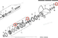 Lower Unit Oil Seal & O-ring Set for Honda Outboard Engine (91252-ZV5-003, 91351-ZV5-003)
