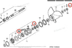 Lower Unit Oil Seal & O-ring Set for Honda Outboard Engine (91252-ZV5-003, 91351-ZV5-003)