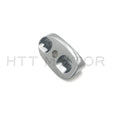 Chrome Motorcycle Mirror Block Off Plates for Universal Fit (2.4"x0.8")