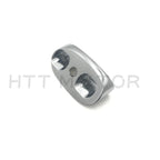 Chrome Motorcycle Mirror Block Off Plates for Universal Fit (2.4"x0.8")