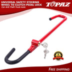Steering Wheel to Clutch Pedal Lock for Universal Vehicles