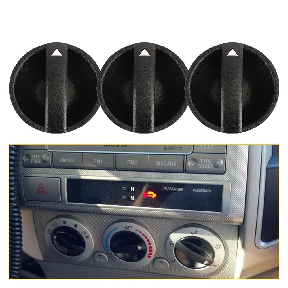 3Pcs A/C Heater Climate Control Switch Knob for Toyota Tacoma (2005–2011)