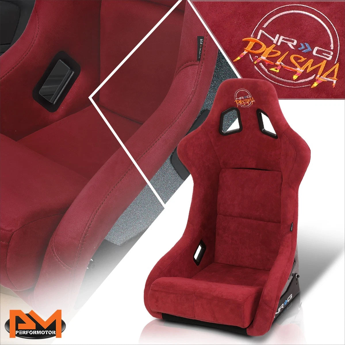 NRG FRP-302MAR-PRISMA Large Bucket Racing Seat for Universal Fit (No Year)