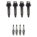 Set of 4 Ignition Coils & NGK Platinum Spark Plugs for Toyota Corolla RAV4