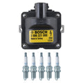 Set of 5 Bosch Ignition Coils & NGK Spark Plugs for Volvo S60 C70 XC90 (2000–2010)