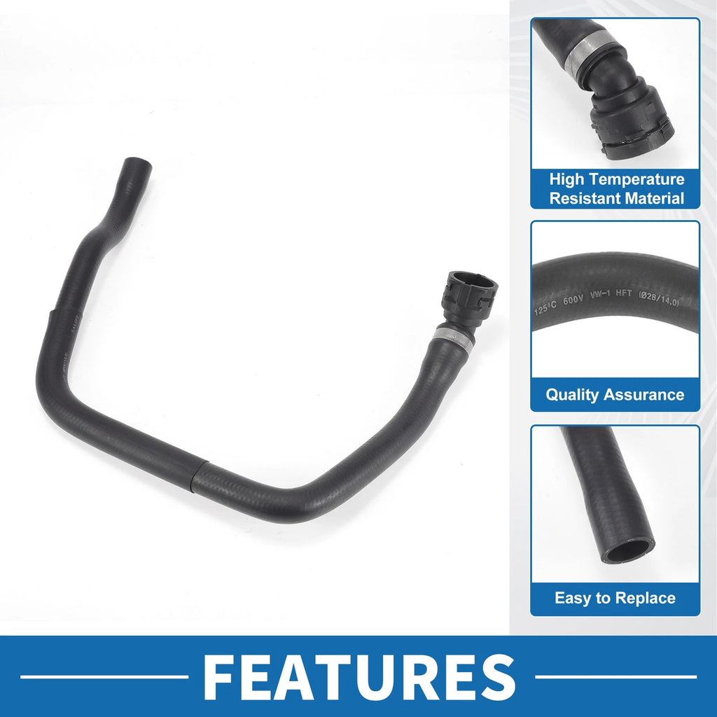 Engine Radiator Hose No.64216928590 for BMW 120i (2005–2010) Rubber Black