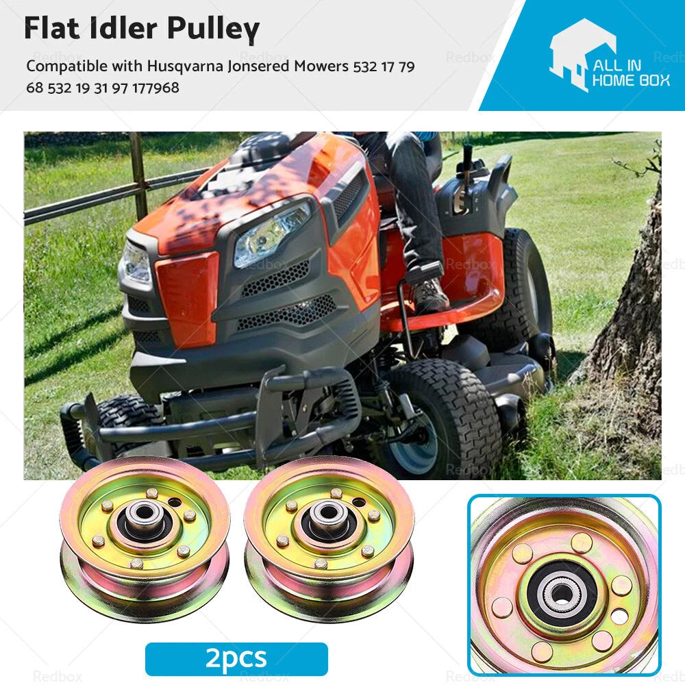 2X Pulley for Husqvarna Jonsered Mowers (532 17 79 68, 532 19 31 97)