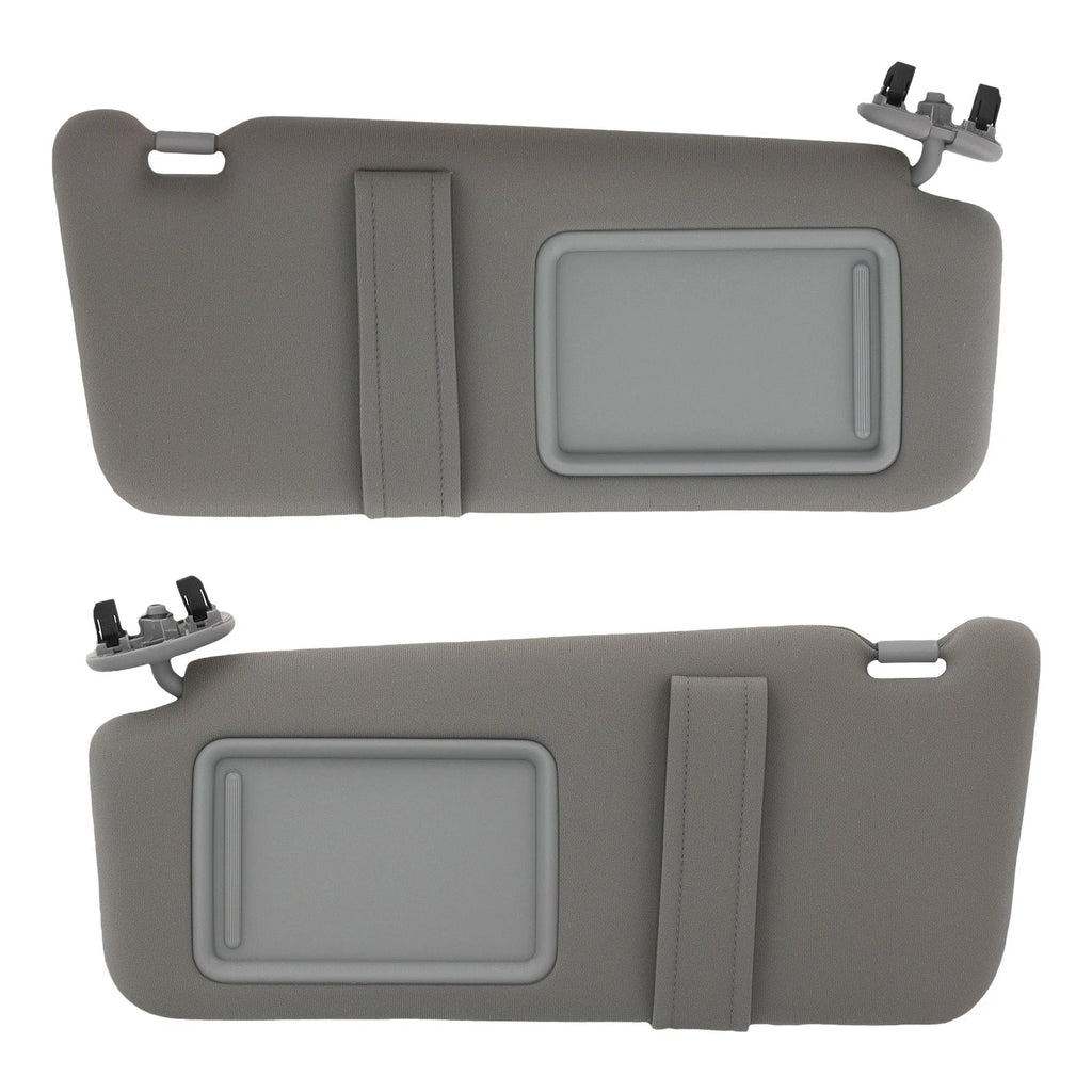 Pair Driver Passenger Visors for Toyota Camry 2007-2011 74310-06750-B0 Gray Set