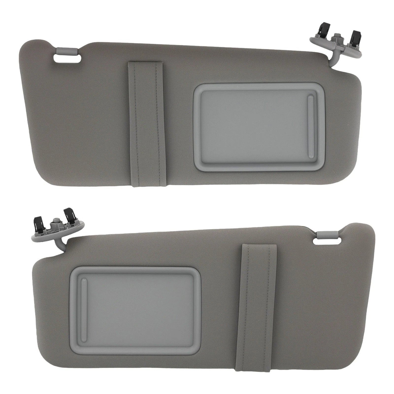 Pair Driver Passenger Visors for Toyota Camry 2007-2011 74310-06750-B0 Gray Set