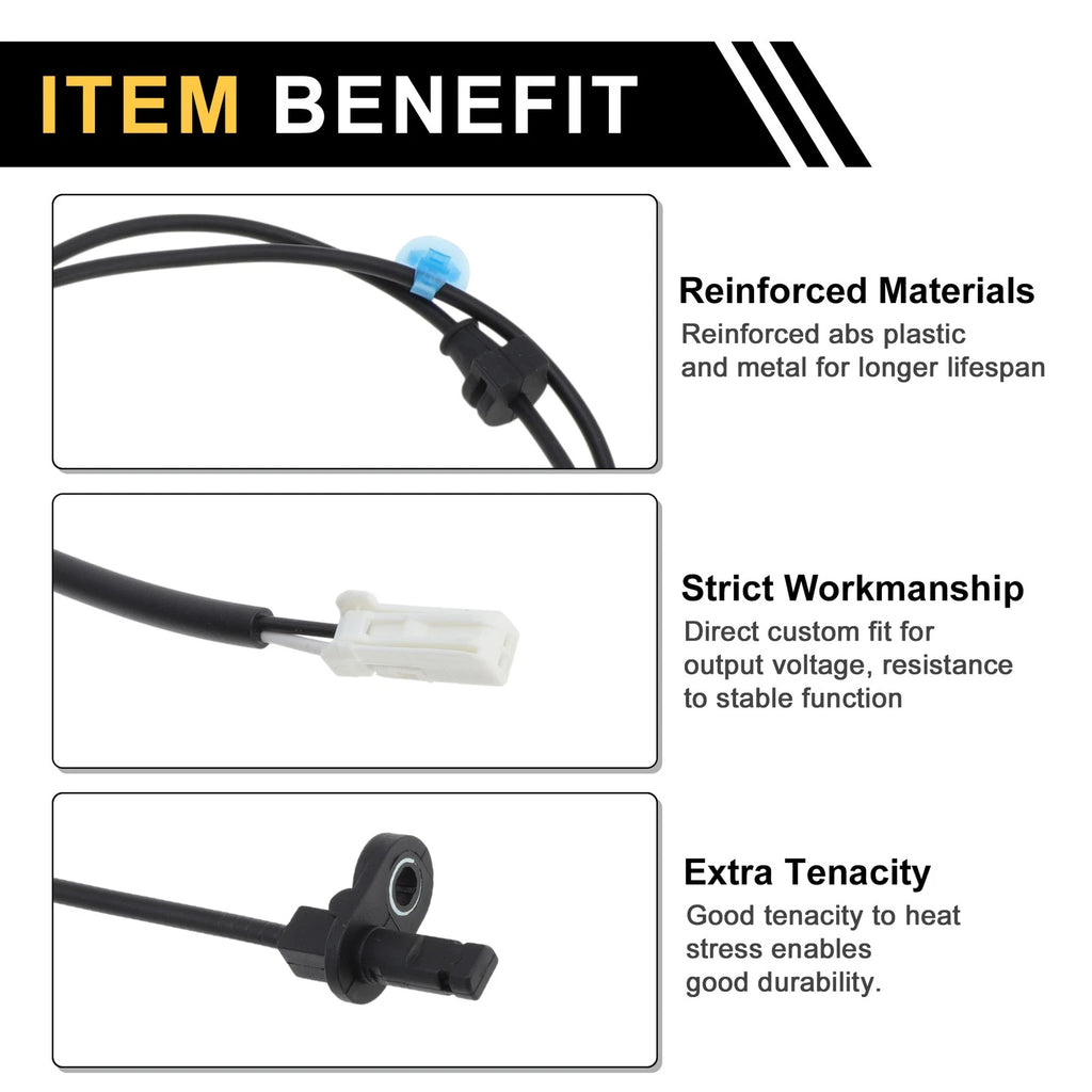 ABS Wheel Speed Sensor No. 57475TF0013 for Honda Fit (2009–2013) Rear Left