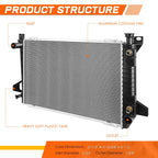 Aluminum Radiator for Ford F150/F250/F350 (1985–1996) DPI-1452