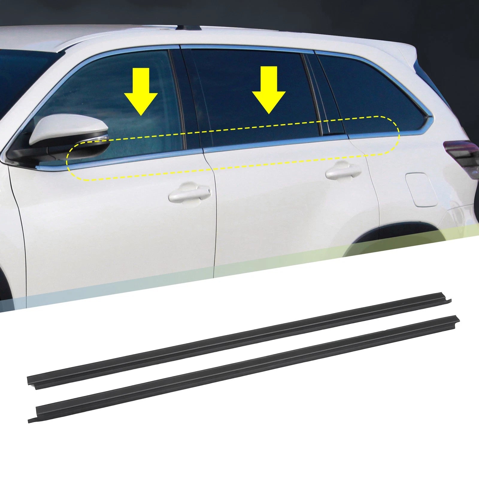 2X Window Glass Seals for Nissan D21 (1986–1997) 745060774255