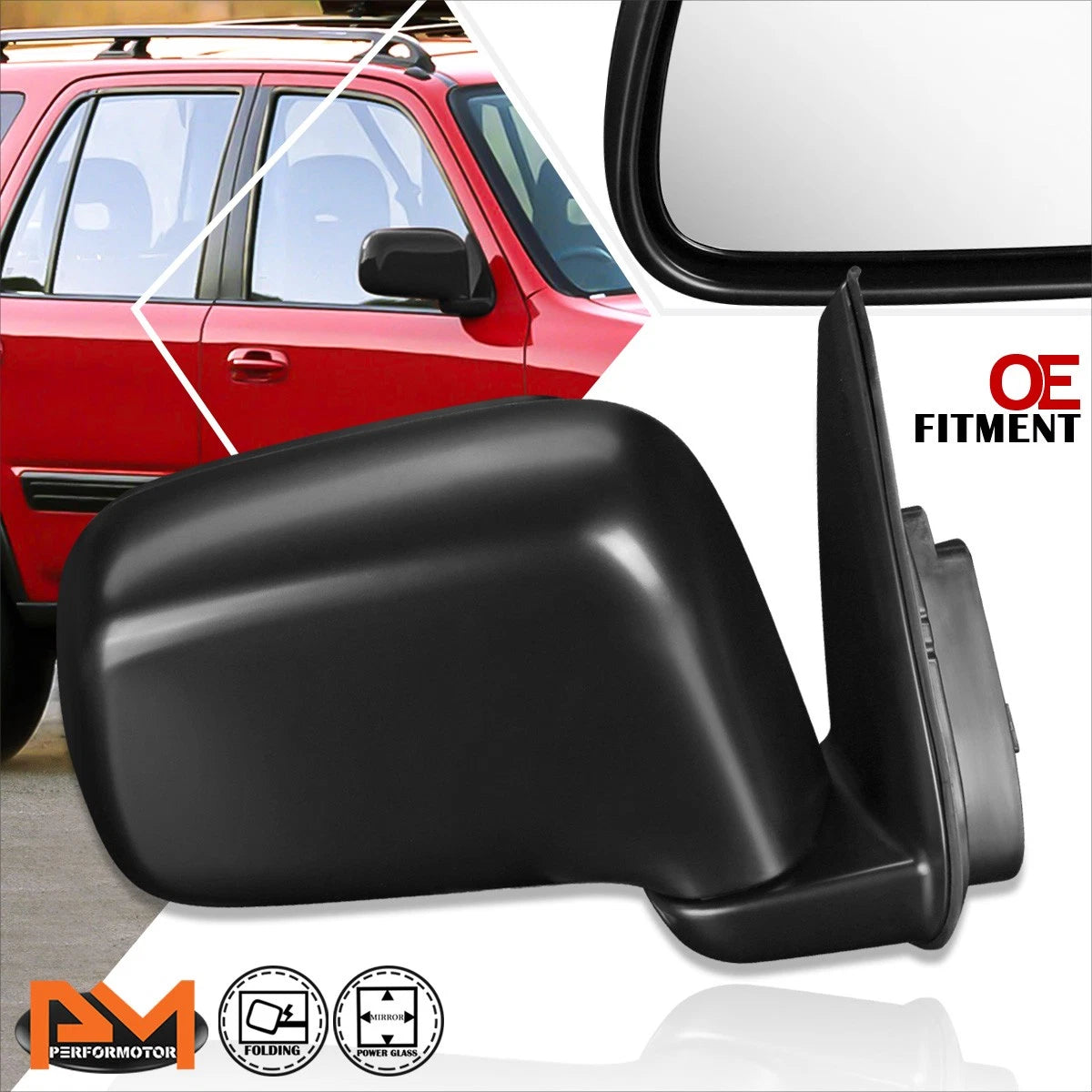 OE Style Powered Adjustable Side Rear View Door Mirror for Honda CR-V (1997–2001)