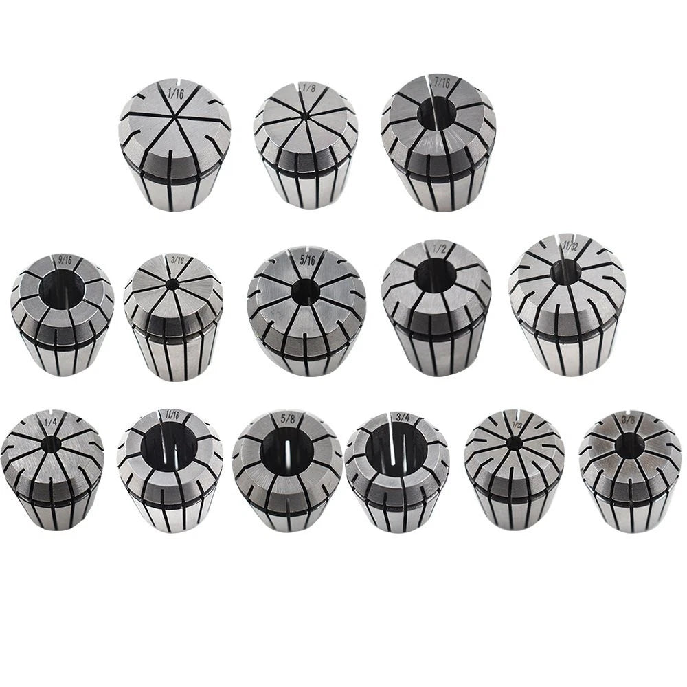 14Pcs ER32 Spring Collet Set for CNC Milling Lathe Engraving Machine