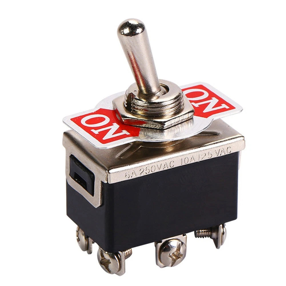 2X 12V 20A 6 Pin Metal Toggle Switch for Universal Applications