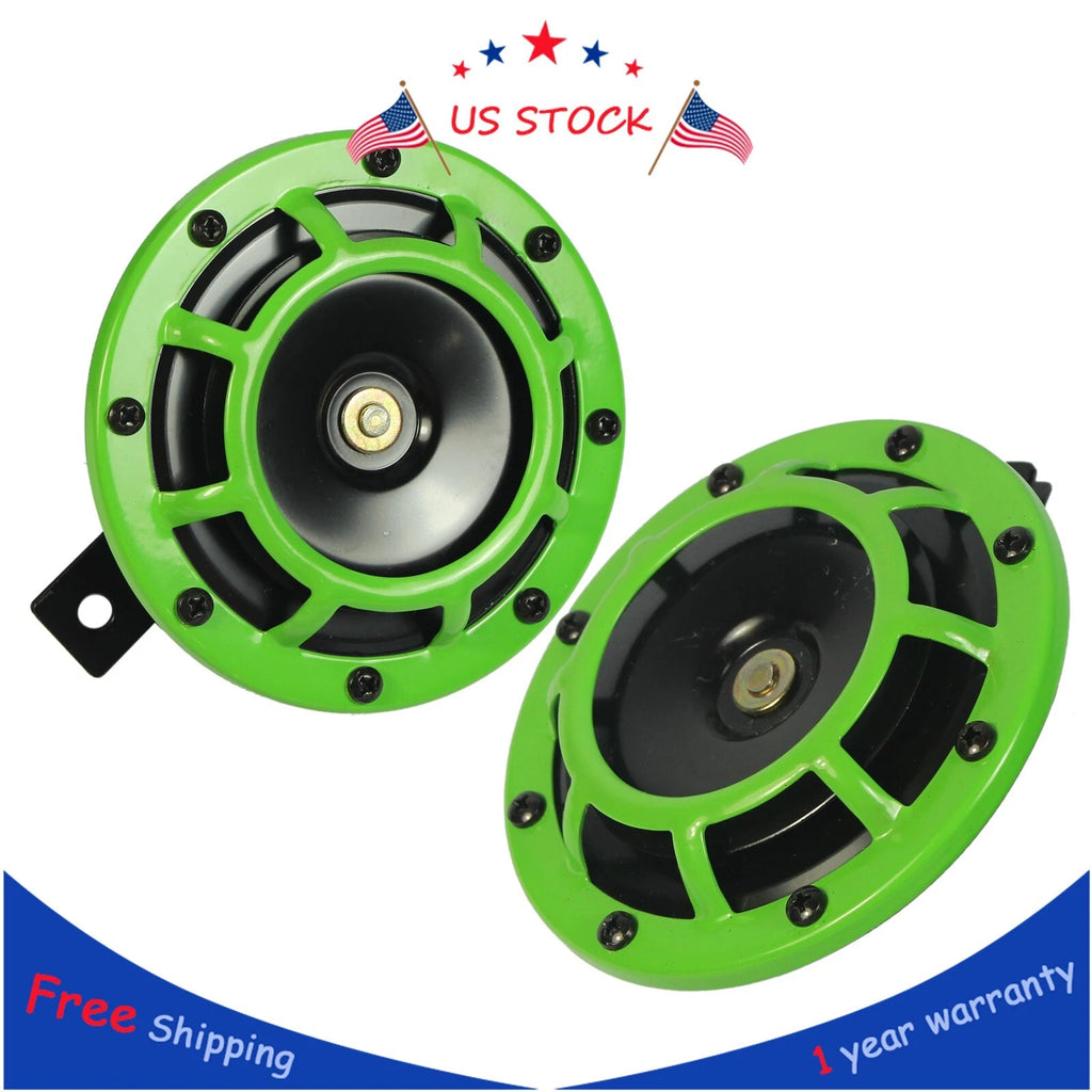 Set of 2 Electric Blast Tone Horns for Universal Vehicles (12V)