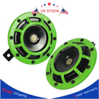 Set of 2 Electric Blast Tone Horns for Universal Vehicles (12V)