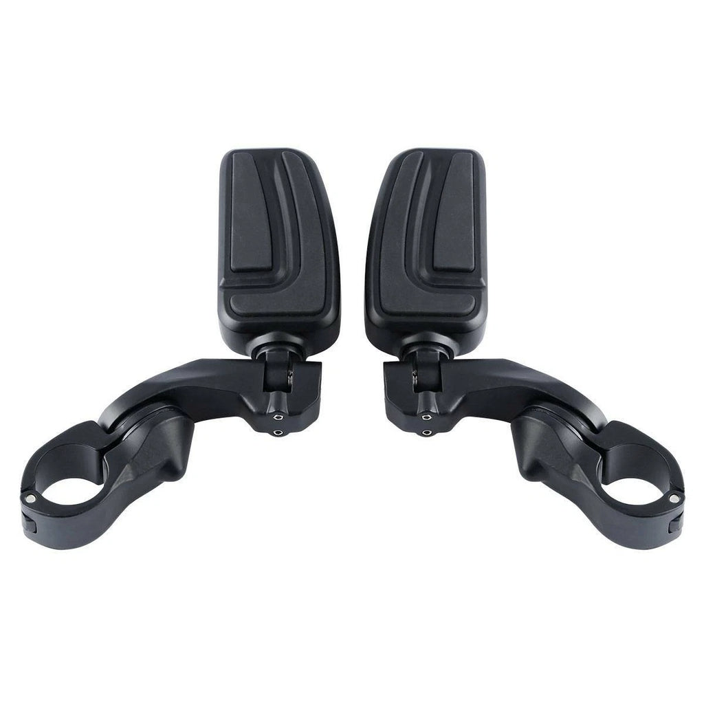 Matte Black 1 1/4'' 32mm Short Angled Highway Bar Pegs for Motorcycle