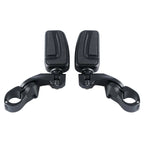 Matte Black 1 1/4'' 32mm Short Angled Highway Bar Pegs for Motorcycle