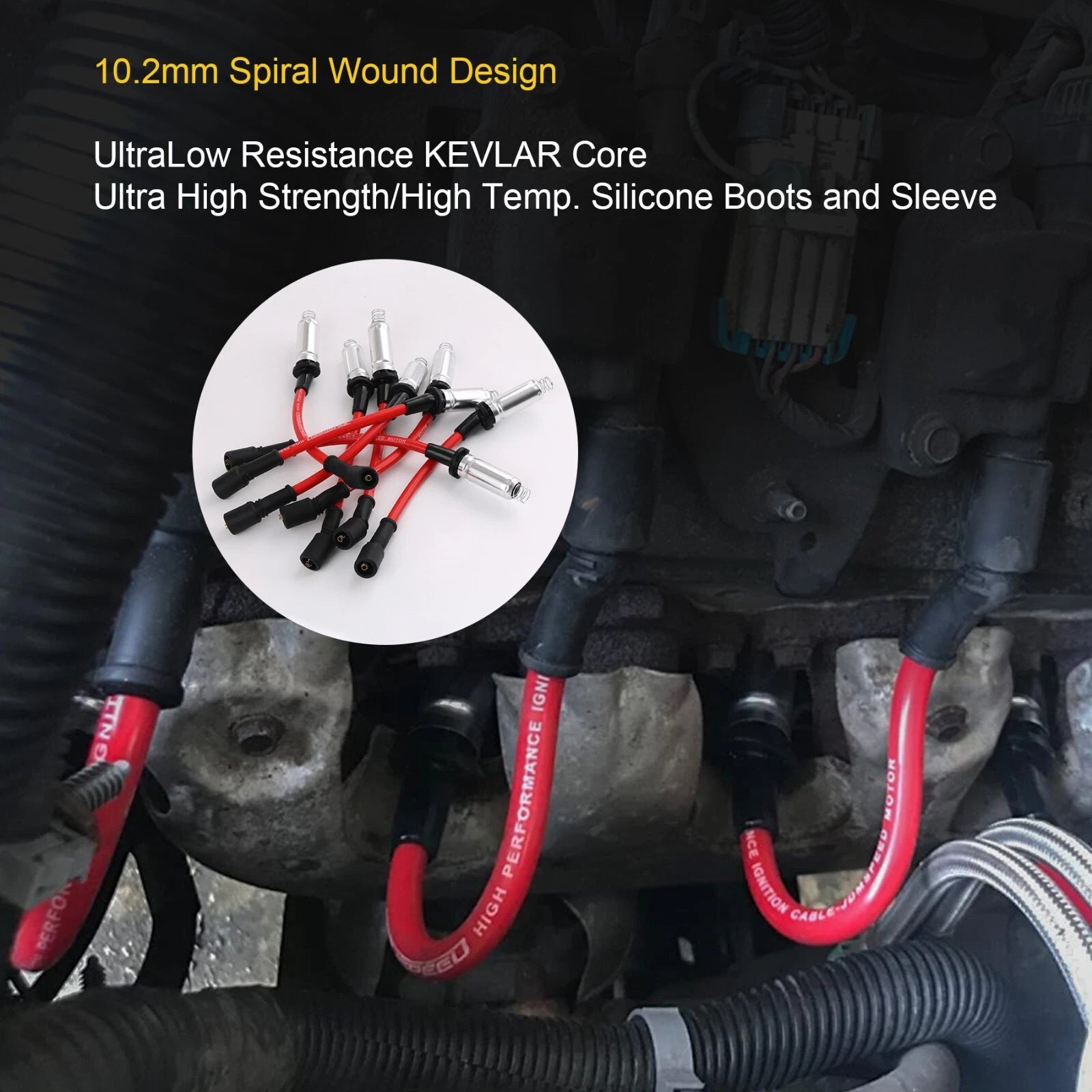 Plug Wire Set for Chevy Silverado 1500-2500 (1999-2006) LS1 Vortec